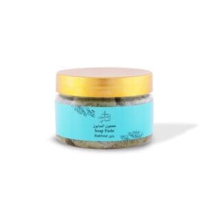 Front of naturally luxurious, fragrant and handmade skincare Bakhour Soap Paste by House of Soap