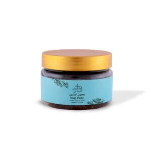 Front of naturally luxurious, fragrant and handmade skincare Ginger & Lemon Soap Paste by House of Soap
