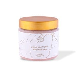 Front shot of naturally luxurious fragrant skincare Maraseem Body Sugar Scrub by House of Soap