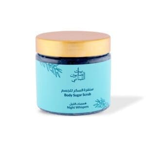 Front shot of naturally luxurious fragrant skincare Night Whispers Body Sugar Scrub by House of Soap