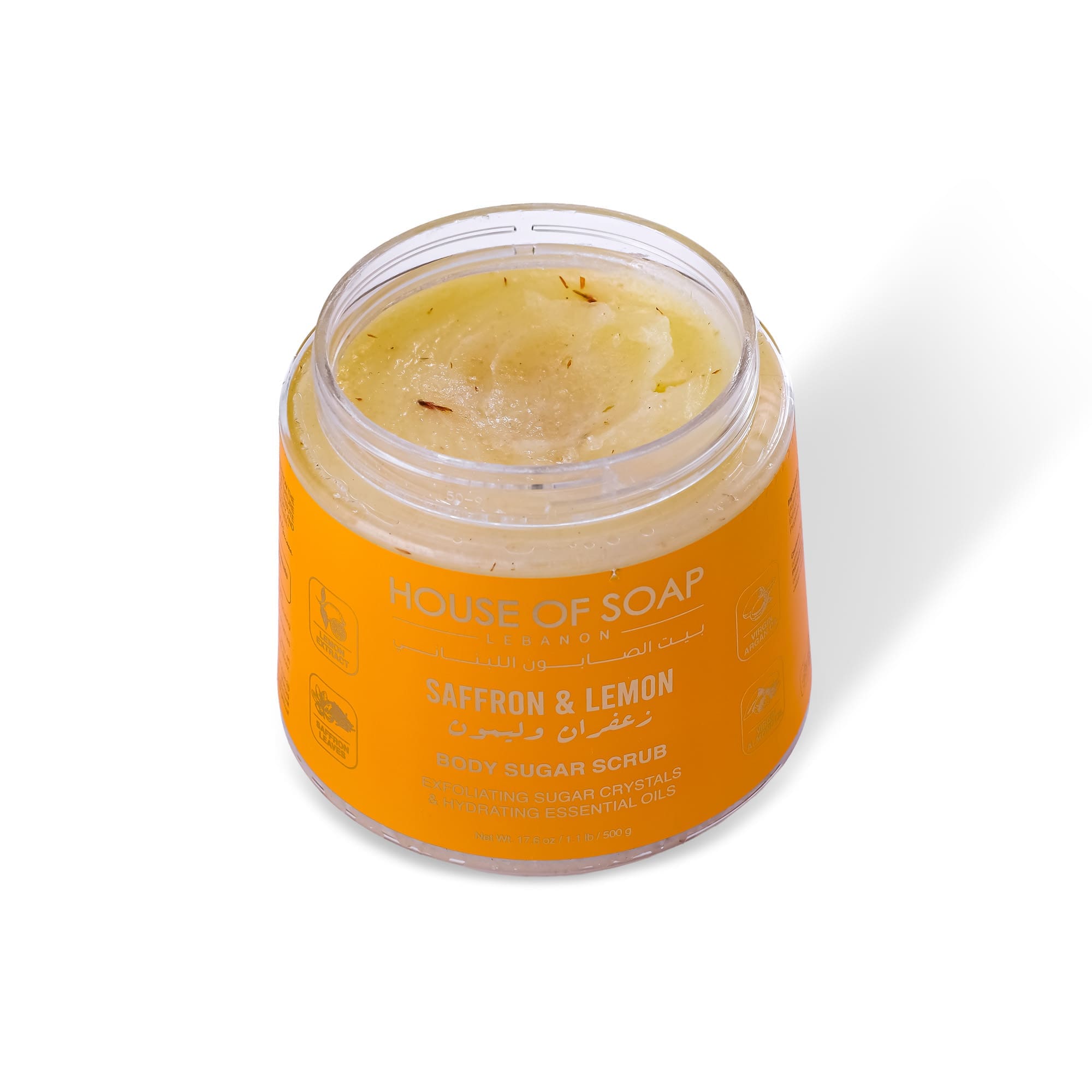 Saffron & Lemon Body Sugar Scrub 500g