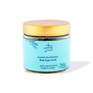 Naturally luxurious, fragrant and handmade skincare Ginger Lemon Body Sugar Scrub by House of Soap