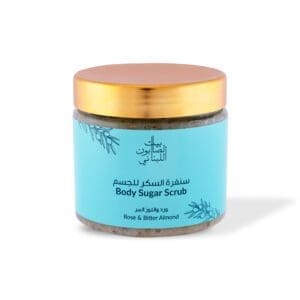 Naturally luxurious, fragrant and handmade skincare Rose Almond Body Sugar Scrub by House of Soap