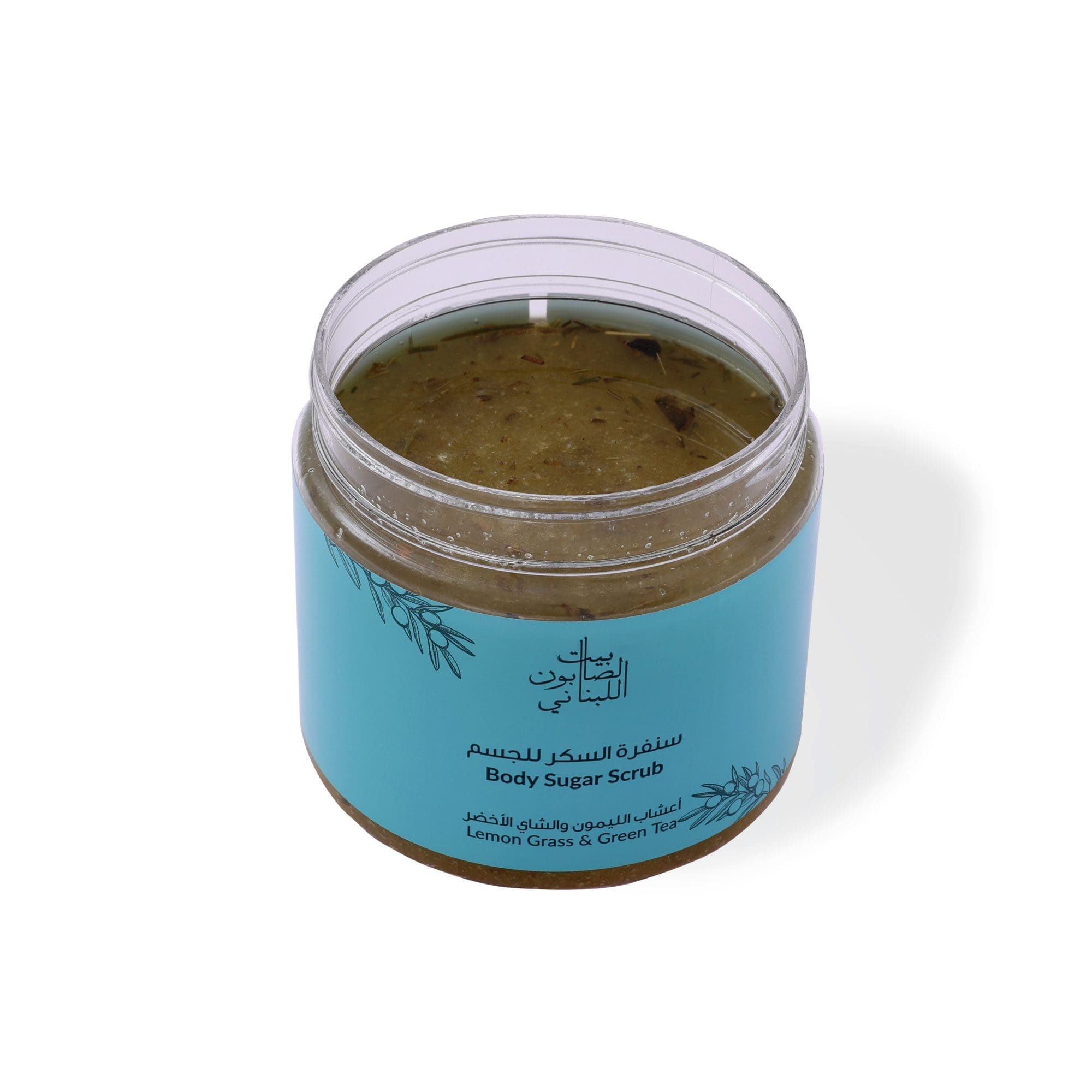 Naturally luxurious, fragrant and handmade skincare Lemongrass Green Tea Body Sugar Scrub by House of Soap