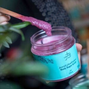 Naturally luxurious, fragrant and handmade skincare Cherry Body Sugar Scrub by House of Soap