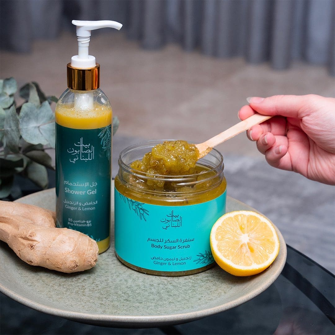 Ginger & Lemon Body Sugar Scrub 500g