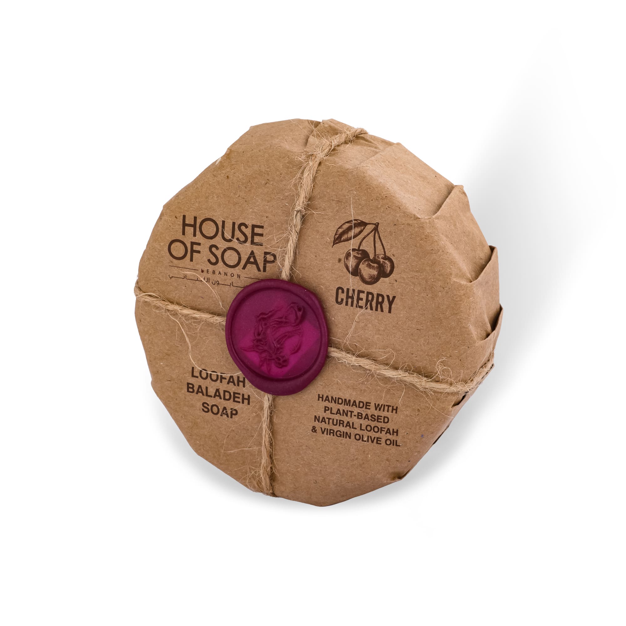 Cherry Loofah Baladi Soap 300g