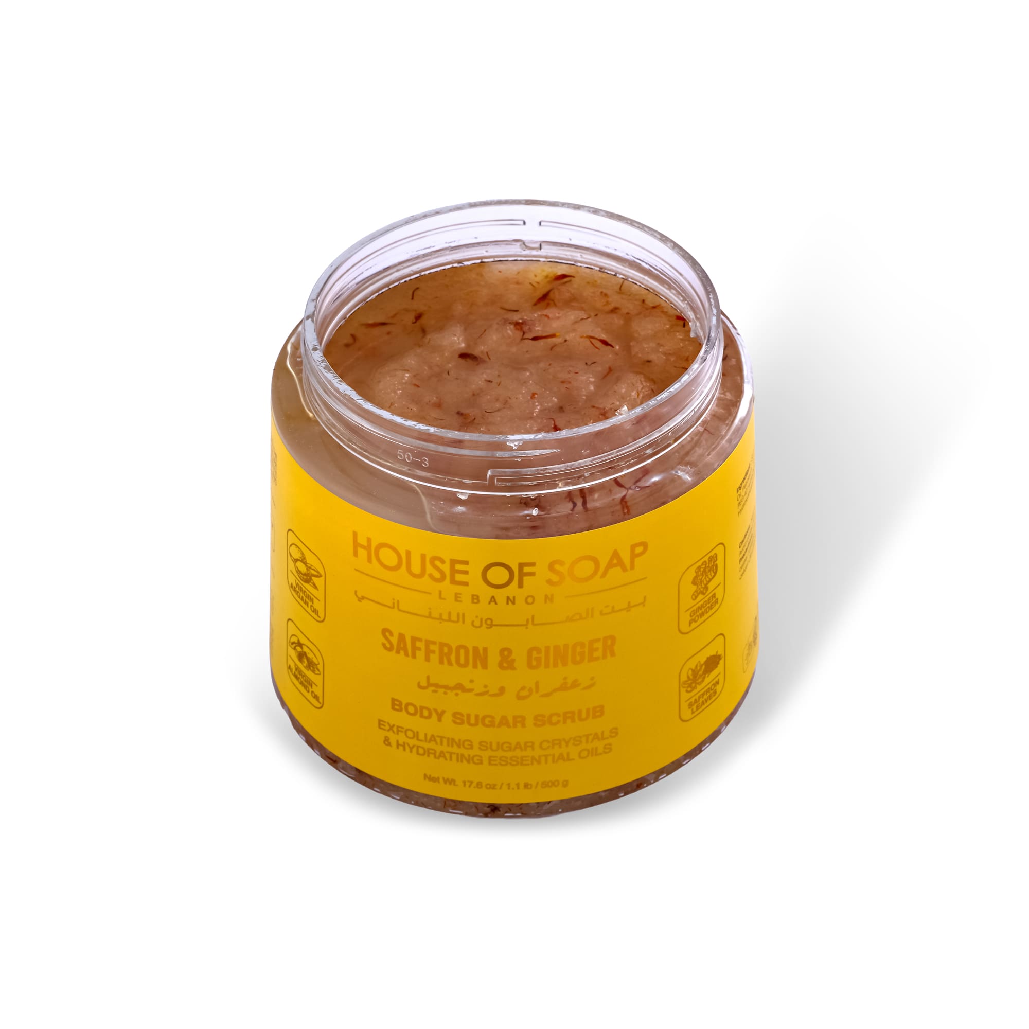 Saffron & Ginger Body Sugar Scrub 500g