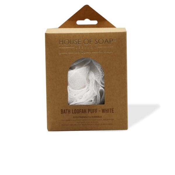 Bath Loofah Puff White